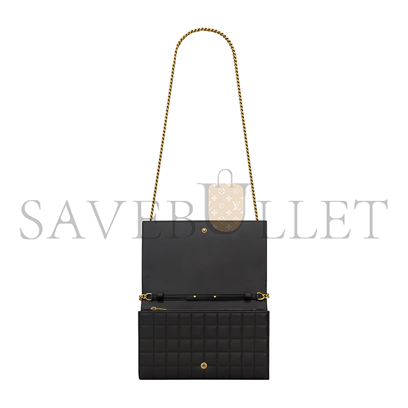 YSL LAMBSKIN CASSANDRE CHAIN WALLET 743346AABVP1000 (23*14*3cm)